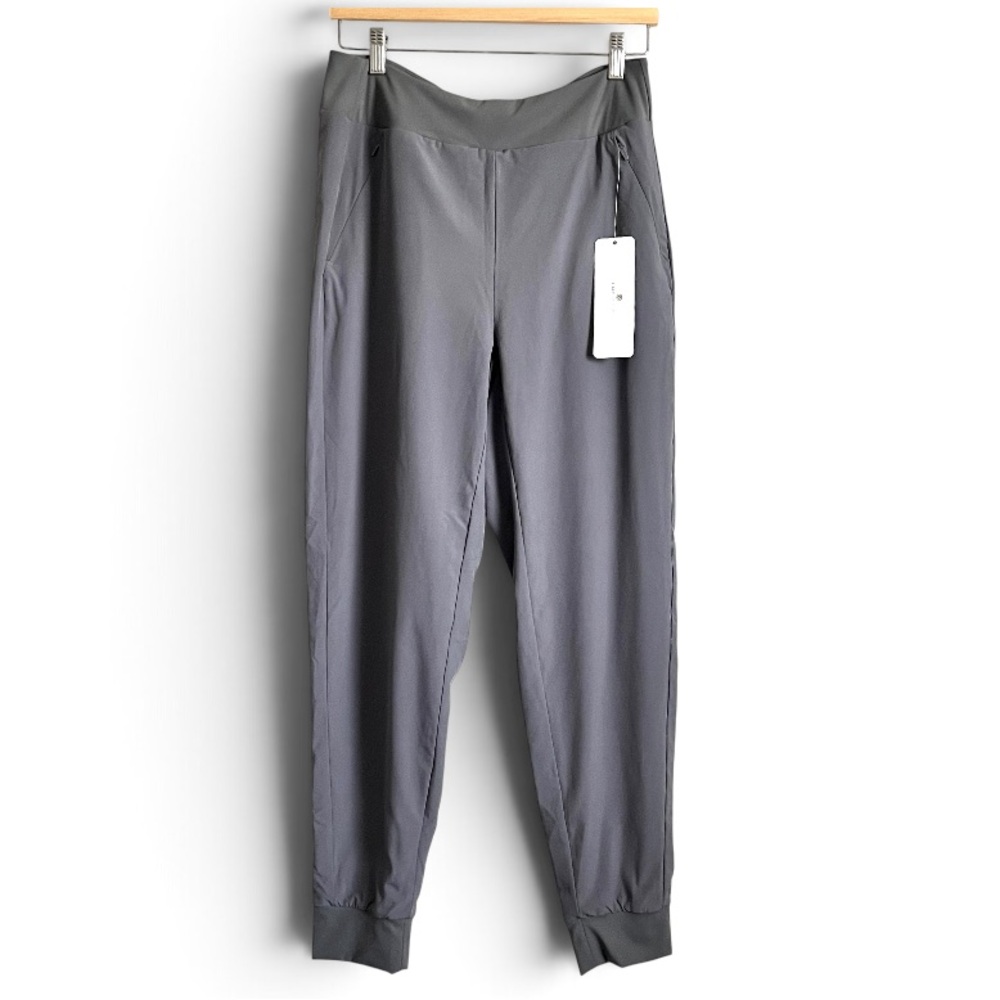 CRZ Yoga Casual Jogger Pants Lined Gray Moisture-wick L NWT